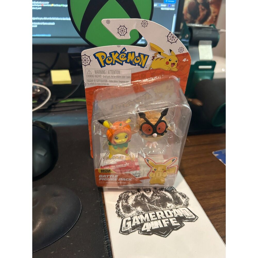 Pokemon Battle Figure Pikachu & HootHoot Mini Figure 2-Pack (Halloween)